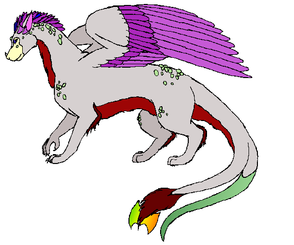 [ Grey-Lavender-Red Hemuru Filidechiroptidae, image © JKatkina of Avengaea ]